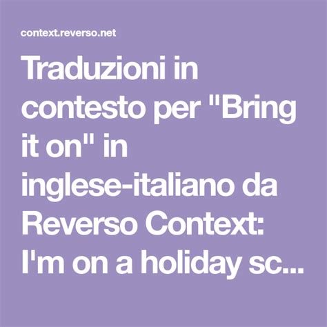 reverso context italiano